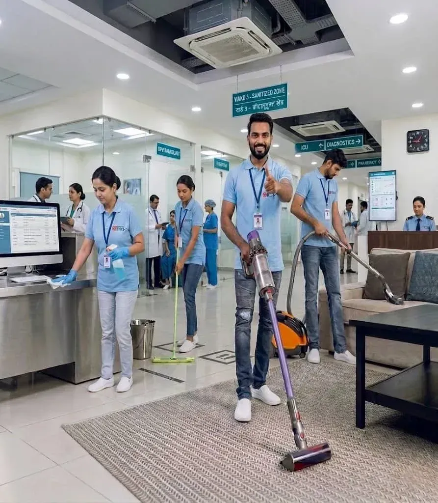 Hospital cleaning services Security Guard Services - Glanz Facilities
