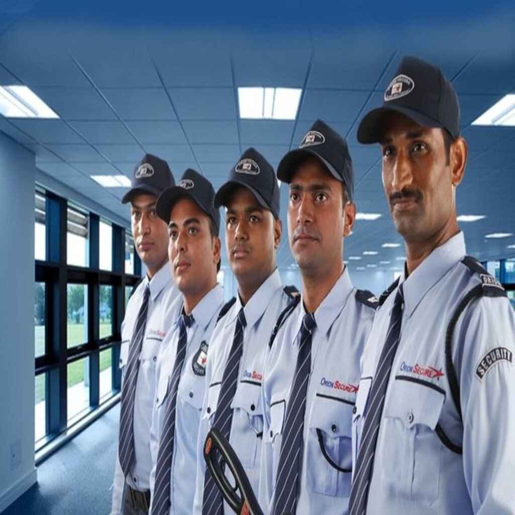 Trained security guards from Glanz Facilities ensuring safety and surveillance.